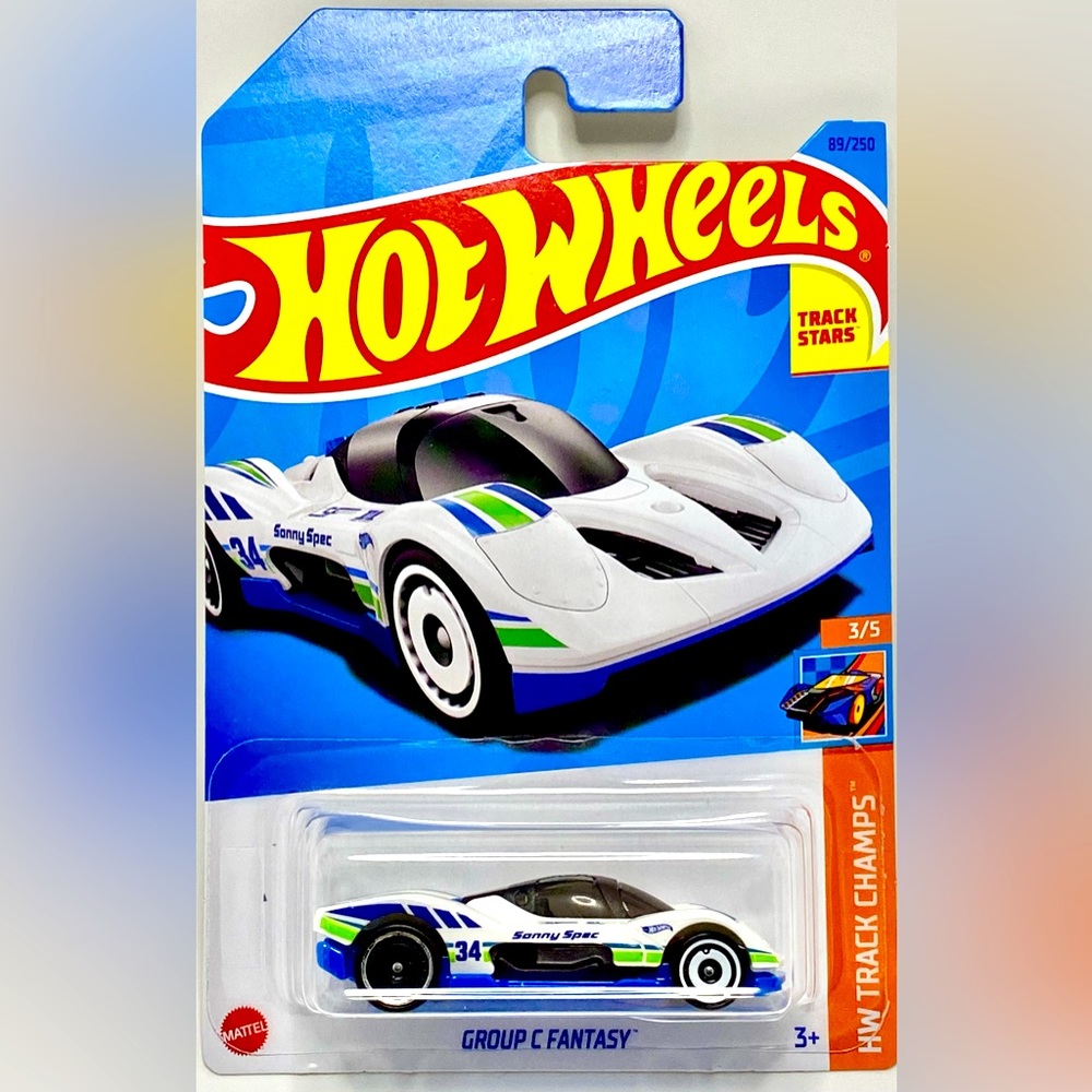 ✅ 🚗 4/$20 🚗 NEW MATTEL HOT WHEELS 3/5 HW TRACK CHAMPS GROUP C FANTASY #89/250